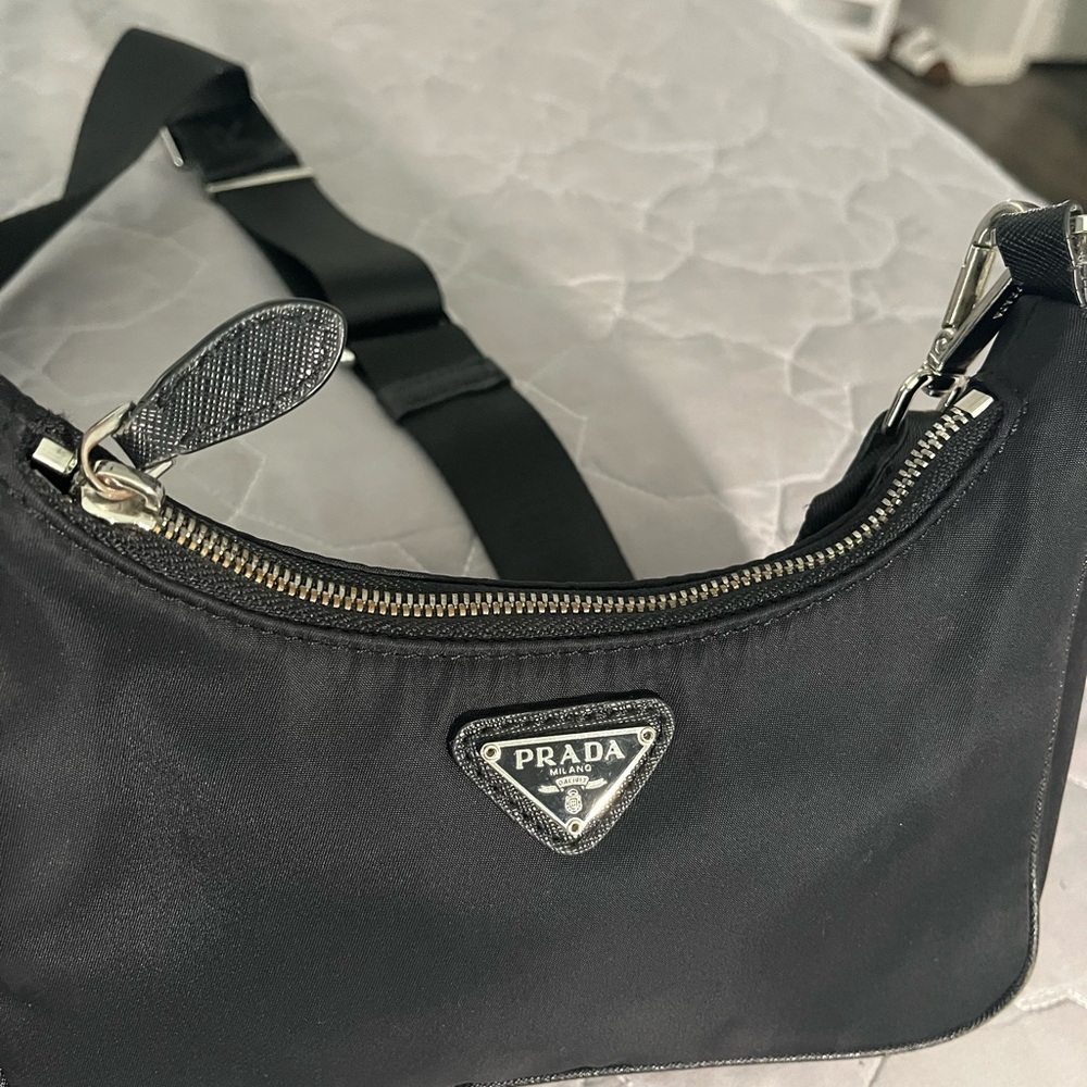 Prada Black Nylon Crossbody Bag